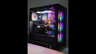 Corsair Black PC Build 2022  H100i Elite  Corsair 4000x  AMD Ryzen7 5800x  RTX 3060Ti FTW3 Ultra [upl. by Ajtak]