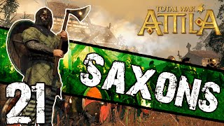 Total War Attila  Saxon Campaign 21  Saxon Storm [upl. by Ginevra]