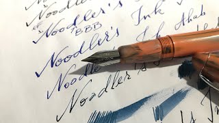 Noodlers Ahab Flexible Nib Fountain Pen vs Zebra G [upl. by Berwick]