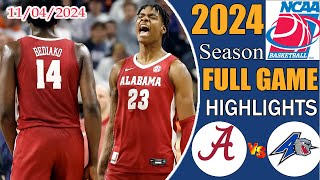 Alabama vs UNC Asheville Highlights  Nov 042024  College mens basketball Ncaa basketball 2024 [upl. by Ater286]