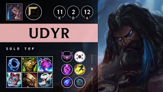 Udyr Top vs Darius Legendary  KR Master Patch 1422 [upl. by Airdnola]