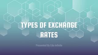 Types of Exchange Rates Fixed Exchange Rate  Flexible Exchange Rate and Managed Floating Rate [upl. by Irahk]