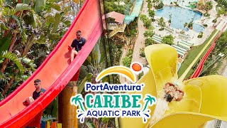 🌊 PortAventura Caribe Aquatic Park 2024  🌴 El Costa de las Tentaciones y un día de locos 😂 [upl. by Aneleiram227]