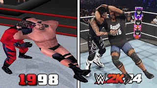 Stone Cold Stunner Evolution in WWE Games  WWF War Zone  WWE 2K24 [upl. by Cichocki]