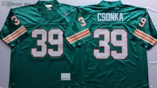 DHGATE Online Jersey Review and unwrapping Larry Csonka Miami Dolphins JEGO Sports Gear [upl. by Thorpe]