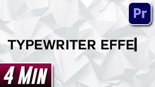 How to do Typewriter Effect  Premiere Pro [upl. by Ivah]