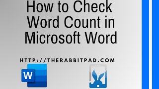 How to Check Word Count in Microsoft Word [upl. by Nickerson]