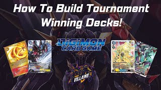 How To Build A Tournament Winning Deck Digimon Card Game TCG [upl. by Atok]