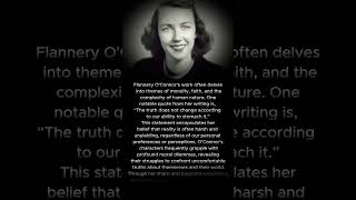 Flannery OConnor American novelist and short story writer shorts quotes youtubeshorts [upl. by Nerret]