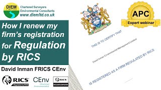 How I renew my firm’s registration for Regulation by RICS [upl. by Maren656]