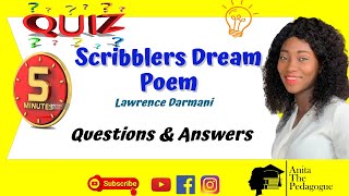 Quiz Scribblers Dream  Questions and Answers  Lawrence Darmani [upl. by Yelrebmik]