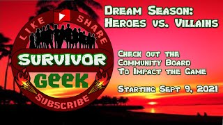 Survivor Dream Season Heroes vs Villains 2  Full Cast of 24 Intro [upl. by Enytnoel]