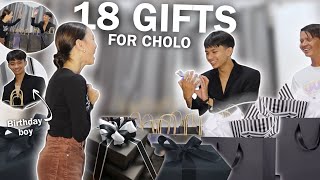 SURPRISING CHOLO WITH 18 GIFTS FOR HIS 18TH BIRTHDAY SOBRANG SAYA NI CHOLO  ROWVERY TRINIDAD [upl. by Yltsew]