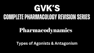 Types of Agonists amp Antagonists in Pharmacology Key Concepts Explained [upl. by Annohsal551]