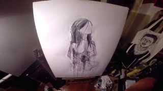 Timelapse Making of quotThe Voodoo Girlquot  Painting by Glönn [upl. by Stichter111]