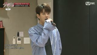 Seungmin singing Stitches by Shawn Mendes Stray Kids ep 9 [upl. by Zitvaa872]