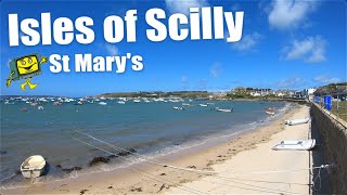 Isles of Scilly  St Marys  Walk around Hugh Town St Marys Scilly Isles 4K [upl. by Shatzer]