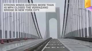 New York City’s Verrazano Bridge Waves Wearily in the Wind [upl. by Renrew]