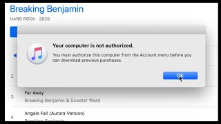 Authorize Computer from account menu iTunes music How to fix iTunes won’t let you play your music [upl. by Anilehcim866]