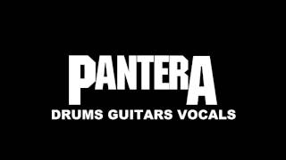 Pantera  Walk  Backing Track no bass only drums guitars vocals [upl. by Ayidan639]