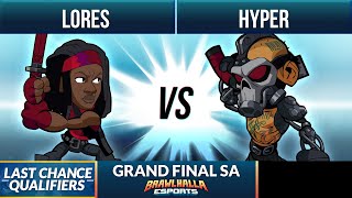 Lores vs Hyper  Grand Final  BCX Last Chance Qualifier 2021  SA 1v1 [upl. by Annawal]