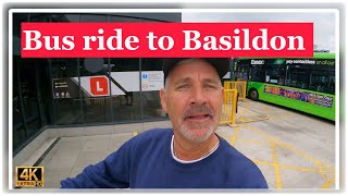 Canvey island essex england 🚎bus ride to basildon essex shopping centre [upl. by Darnall]