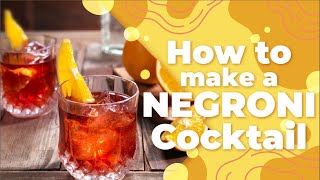 How to Make a Negroni  Cocktail Recipes [upl. by Aerdnuahs364]