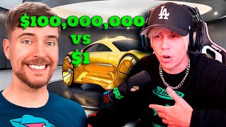 MR BEAST Y RUBIUS AUTOS 1 VS 100 MILLONES [upl. by Noiz]