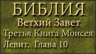 БиблияВетхий заветТретья книга Моисея ЛевитГлава 10 [upl. by Arobed]