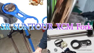 SR SUNTORUR XCM FORK Service at home [upl. by Washburn]