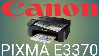 Canon Pixma E3370 Printer Review Guide [upl. by Rotman]