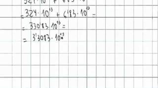 Sumas y restas en notacion cientifica AINTE Mat 3 ESO [upl. by Eidnas]