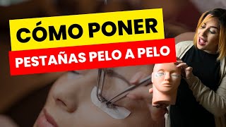 Cómo poner pestañas pelo a pelo paso a paso [upl. by Mulac]