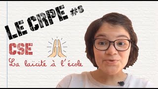 CRPE 2019 8  CSE  La laïcité à lécole [upl. by Adli]