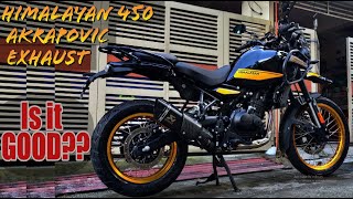 HIMALAYAN 450 PH  AKRAPOVIC Exhaust Modification [upl. by Arriet579]