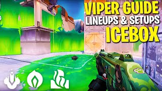 NEW ICEBOX VIPER GUIDE Secret Viper Lineups and Setups Valorant [upl. by Ahsiened]