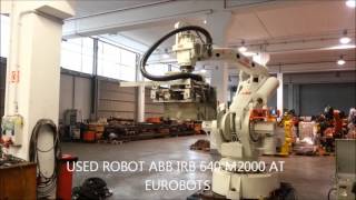 USED FLEX PALLETIZER ROBOT ABB IRB 640 M2000 AT EUROBOTS [upl. by Naples401]