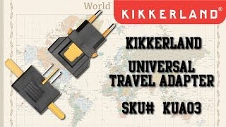 Kikkerland  Universal Travel Adapter [upl. by Penland]