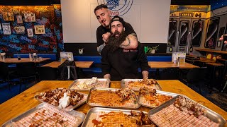 TRYING TO BEAT AN ALL YOU CAN EAT WING RECORD VS UFC HEAVYWEIGHT CHAMP TOM ASPINALL  BeardMeatsFood [upl. by Carnahan725]