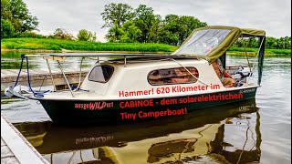 CABINOE von ausgeWILDert  das Tiny Hausboot ohne Betriebskosten [upl. by Lanette]