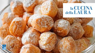 Dolci di Carnevale  LE CASTAGNOLE ROMAGNOLE  La Cucina della Laura [upl. by Wetzel]