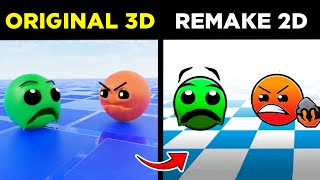 FIRE IN THE HOLE Original 3D VS 2D  Animation  Call  ALL Geometry Dash Meme BIG COMPILATION [upl. by Onfre398]