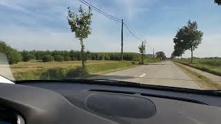 The drive from Watou to Brouwerij St Bernardus during hop growing season in September 2021 [upl. by Corny984]