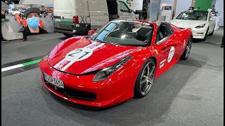 Ferrari 458 Spider space drive inside without steering wheel by Paravan walkaround and interior K213 [upl. by Ybbil864]