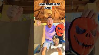 MINTA PERMEN KE OM ZOMBIE❗️ funny prank comedy ytshorts [upl. by Erdied]