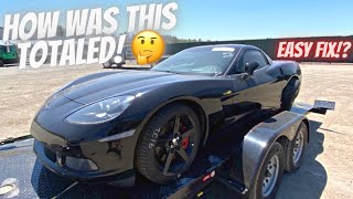 I Bought A TOTALED C6 Corvette At Copart  EASIEST Rebuild Ever [upl. by Eniala]