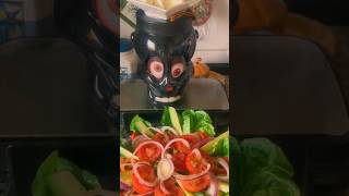 🍁🔥Mein Sonntags November bunter Salat🧡🍅💚sonntag salad салат tomato dinner обед gesund [upl. by Politi]