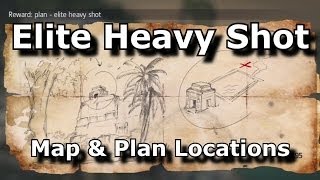 Assassins Creed 4 Black Flag Elite Heavy Shot Plan Location amp Map Location [upl. by Ihcehcu]