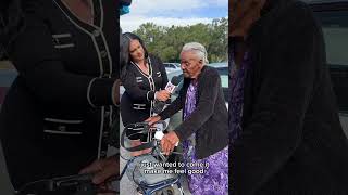 103yearold Lillie Mae King Harper made her way to vote in the presidentialelectionelection [upl. by Ardeen]