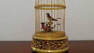 Swiss Reuge Singing Bird Cage [upl. by Ialokin306]